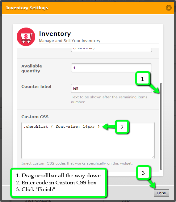 Inventory Widget: How do I style its text? Image 2 Screenshot 41