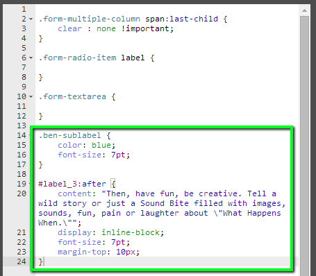 How can we style labels and add sublabels to them which we can control? Image 3 Screenshot 72
