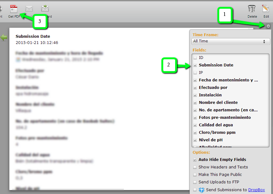 How do I omit a field from a forms submissions before downloading them? Image 1 Screenshot 20