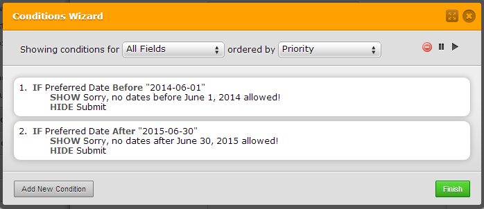How Do I Prevent My Form from Being Submitted If a Date Field Entry Is outside a Specified Range? Image 1 Screenshot 20