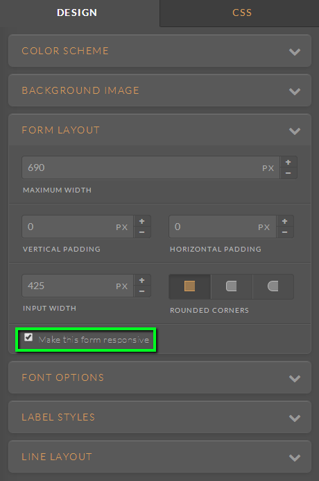 How to enable mobile responsive form using the Form Designer Image 2 Screenshot 41