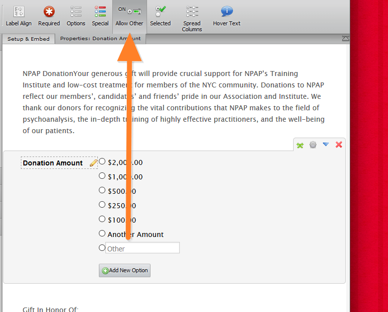How can I have a box for manually entering donation amount? Image 1 Screenshot 20