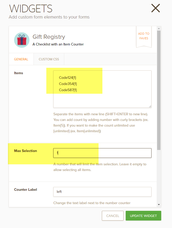 How to assign registration codes on a form submission? Image 1 Screenshot 20