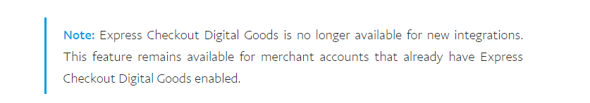 Paypal tells me new accounts can no longer do digital goods Image 1 Screenshot 20