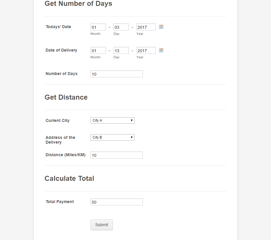 How can I have a calculation in the form based on the time and location? Image 1 Screenshot 20