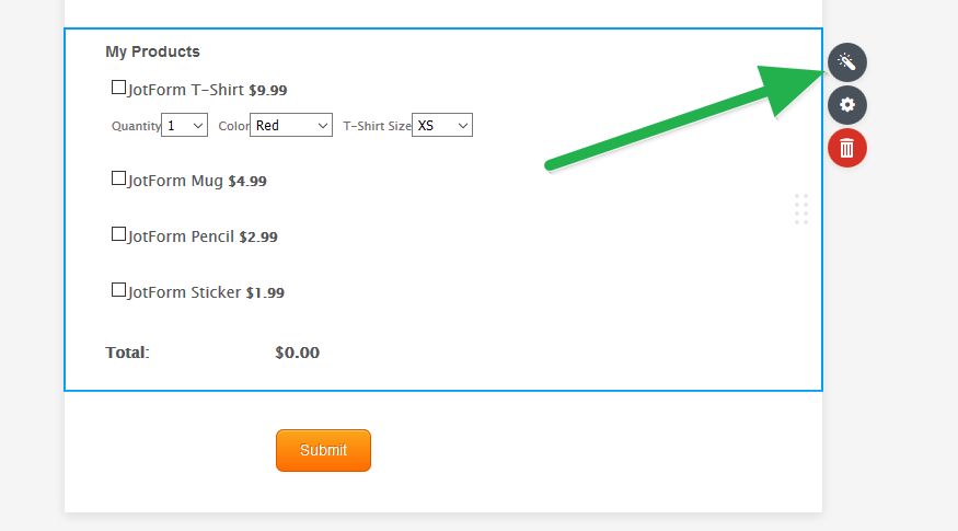 How can I change the name and values of the product items in the Paypal order form? Image 1 Screenshot 30