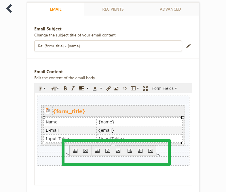How can I have the form to include the text field in the notification email? Image 1 Screenshot 40