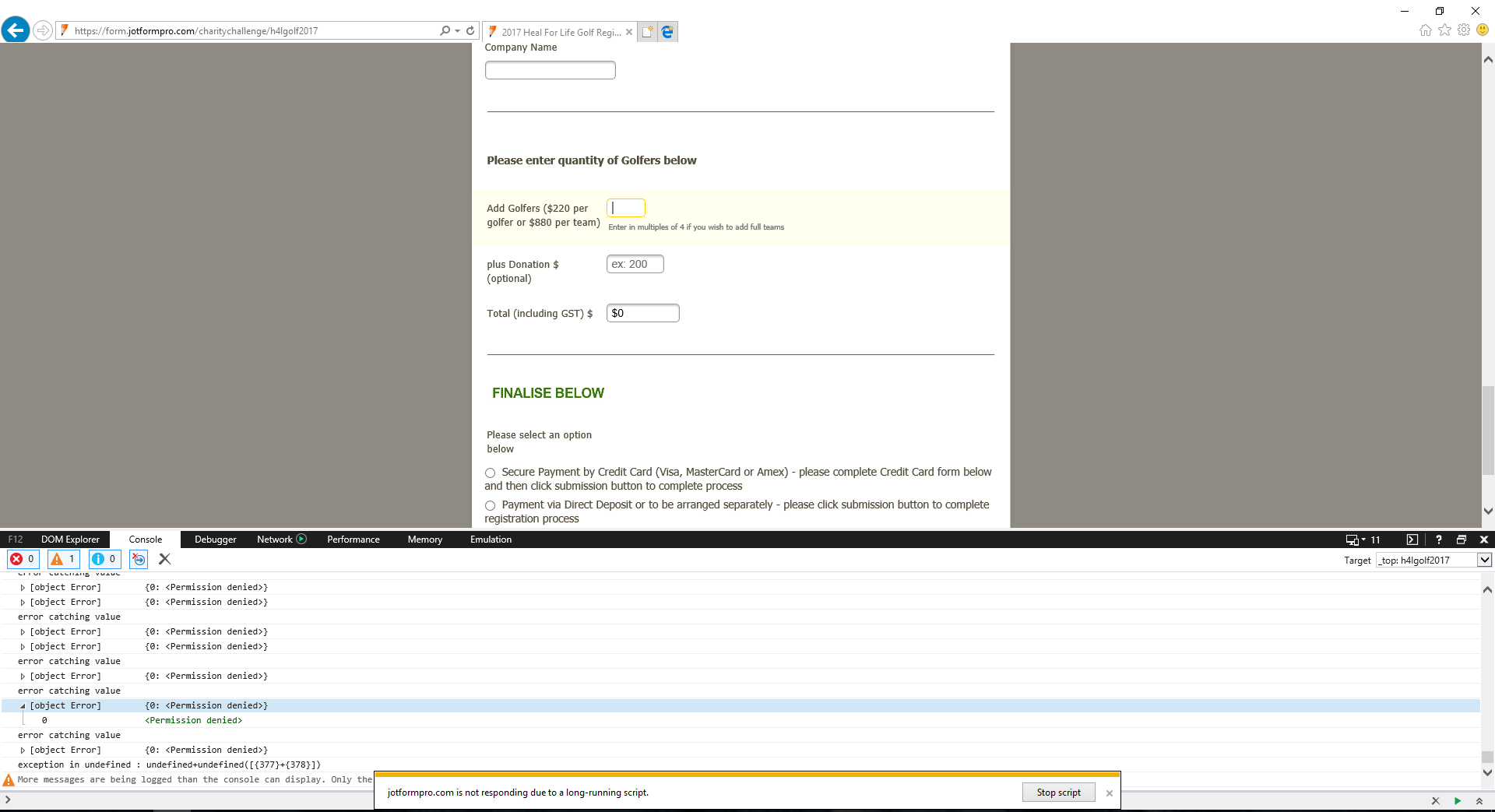 Conditional Logic: form is freezing when conditions are triggered in the form Image 2 Screenshot 41