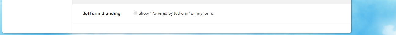 How do I remove the branding at the bottom of my form? Image 1 Screenshot 20