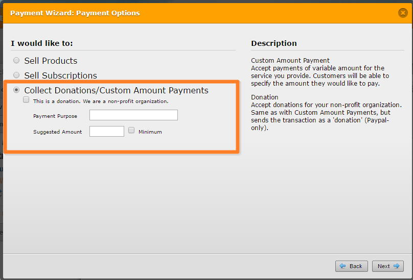 How can I have a payment form that would allow users to enter any amount? Image 1 Screenshot 20