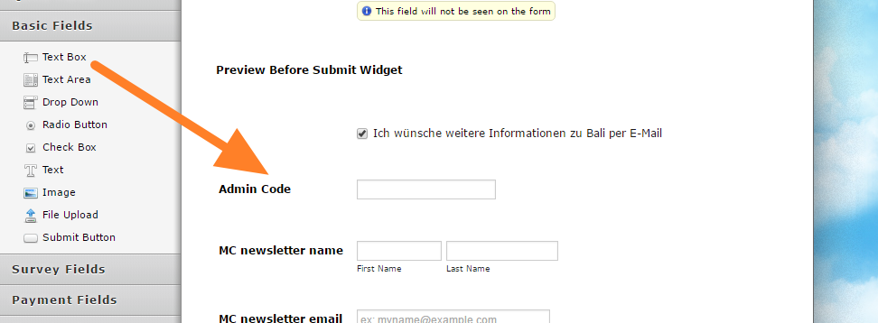 Hide hidden fields from customer when editing submission Image 1 Screenshot 40