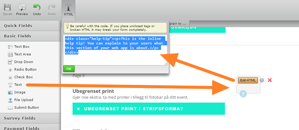 Adding a help tip with Line checkbox widget Image 1 Screenshot 20