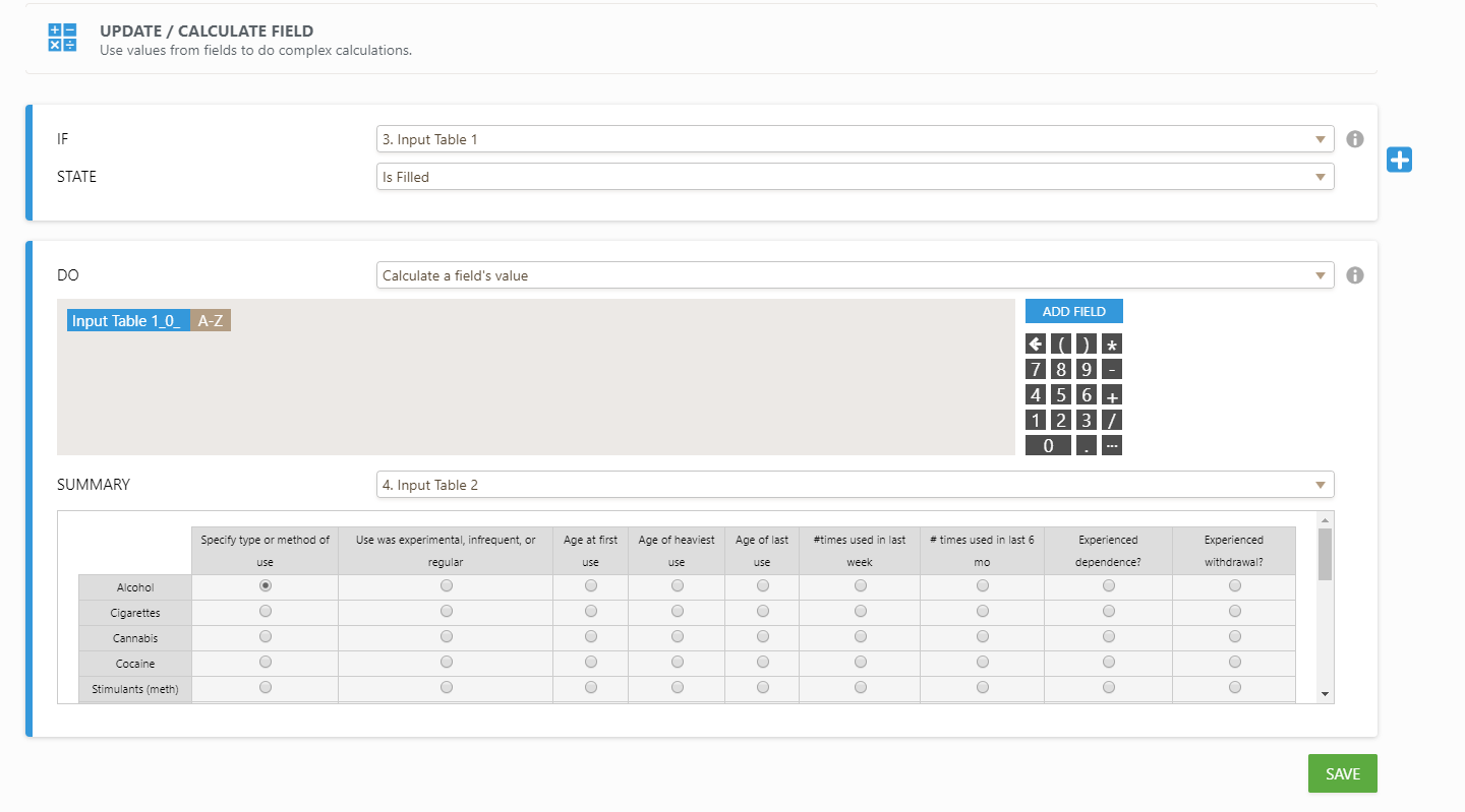 How can I have a condition that would copy data from input table to another input table? Image 1 Screenshot 40