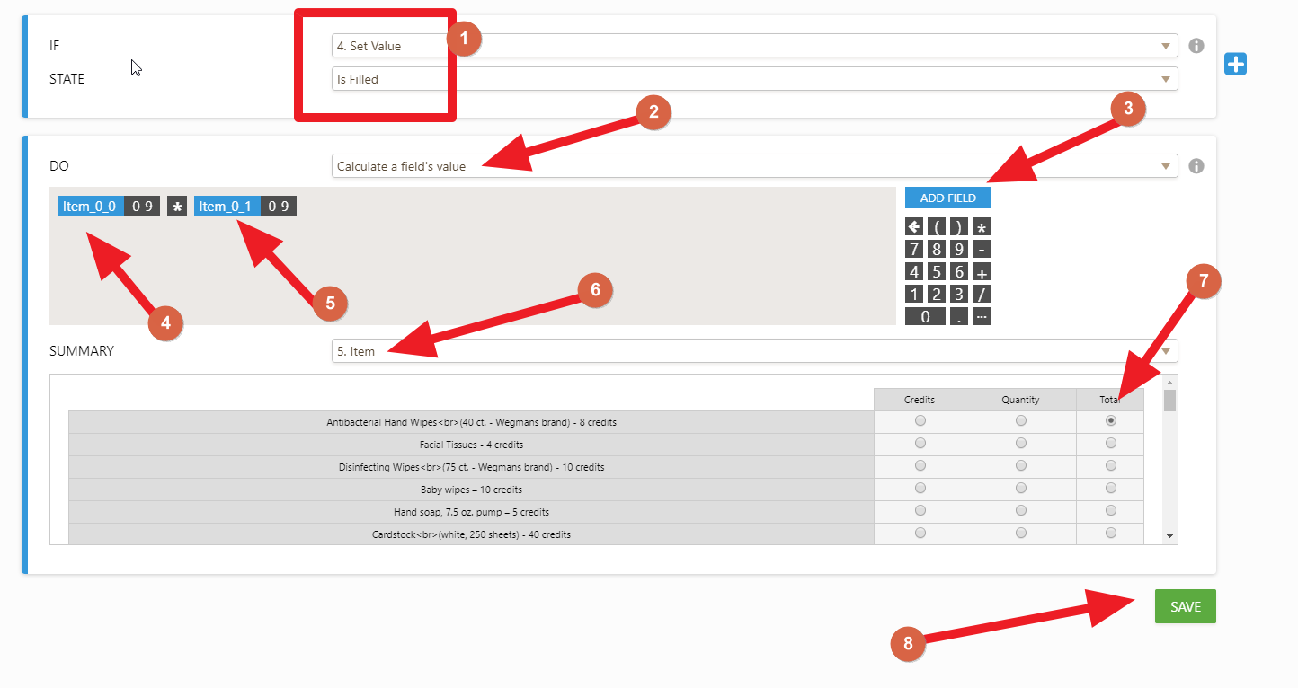 I would like to set a default value and perform a calculation in the Input Table field Image 3 Screenshot 72