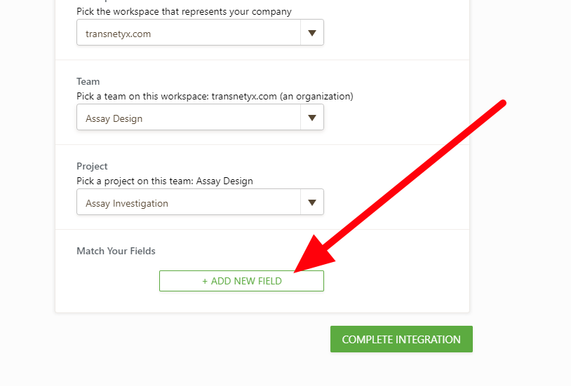 My integration with Asana is not creating a Task Image 1 Screenshot 20