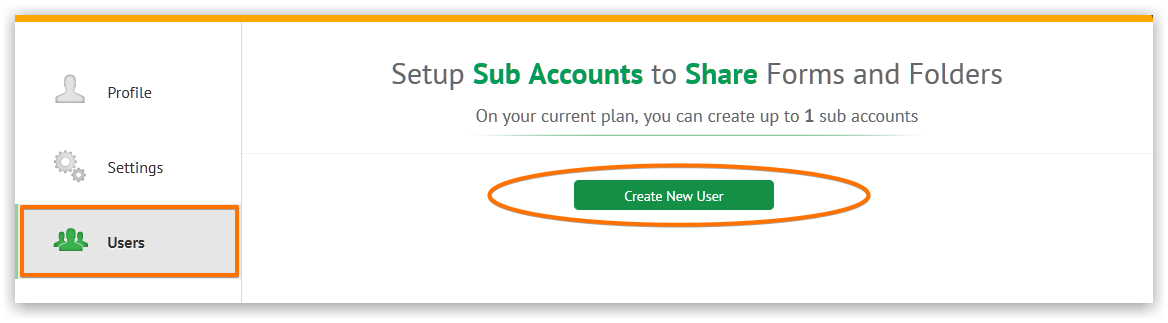 How do I see the forms created by sub account users Image 1 Screenshot 20