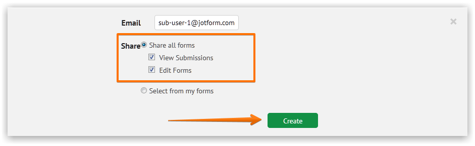 JotForm Full Access for Sub User Image 1 Screenshot 20