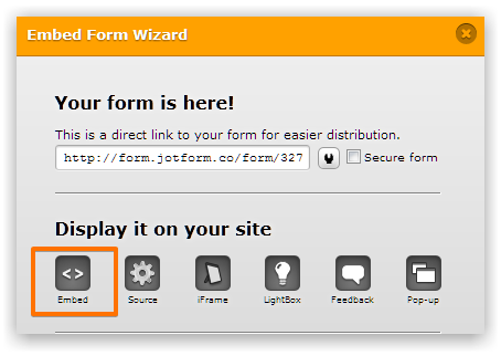 Can I get the shortcode for my form to put in WordPress somewhere? Image 1 Screenshot 20