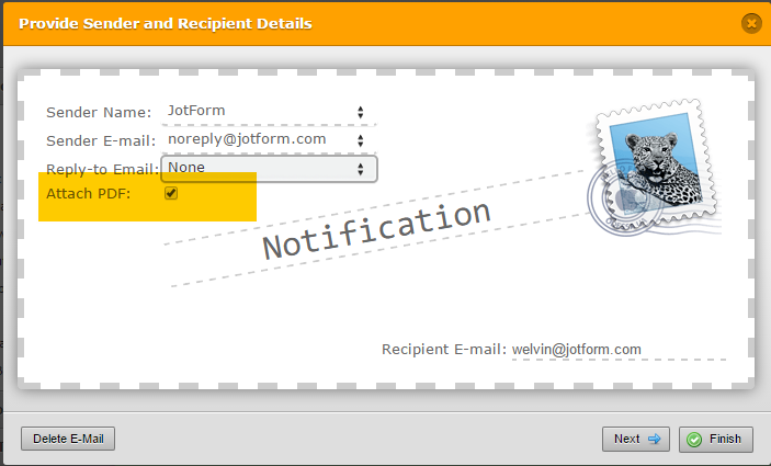 How to include a PDF copy of the submission in email notifications? Image 2 Screenshot 41