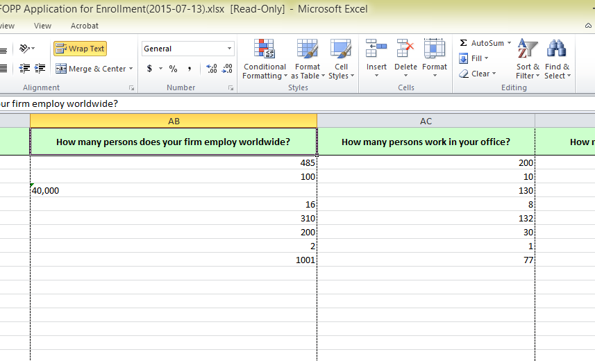 Excel form does not show all Image 1 Screenshot 20