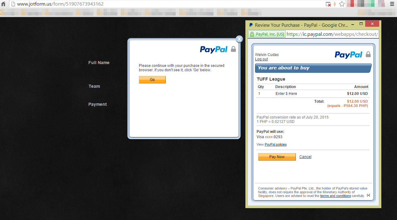My PayPal Express isnt working Image 1 Screenshot 20