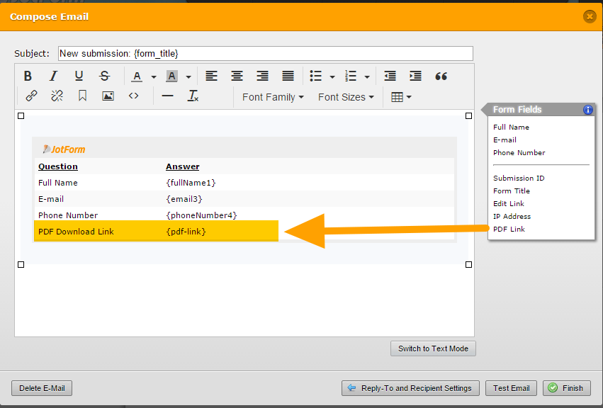Can Jotform email in PDF format? Image 2 Screenshot 41