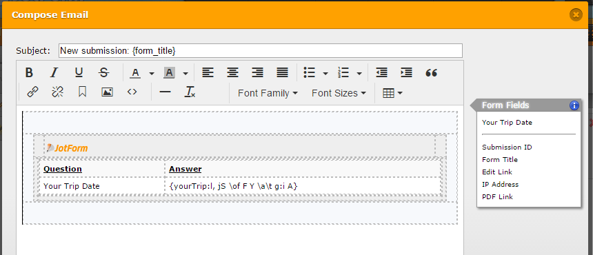 How to split date field and display full date in the autoresponder/notifier? Image 1 Screenshot 20
