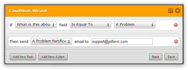 Is it possible to send entries on an contact form to different email addresses based on a condition? Image 4 Screenshot 83