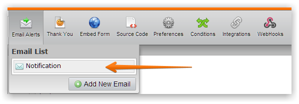 Change Email Address on Forms Screenshot 92