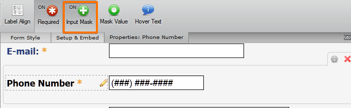 How do I insert a Mobile Number or a Telephone number field without the area code?  Image 1 Screenshot 40