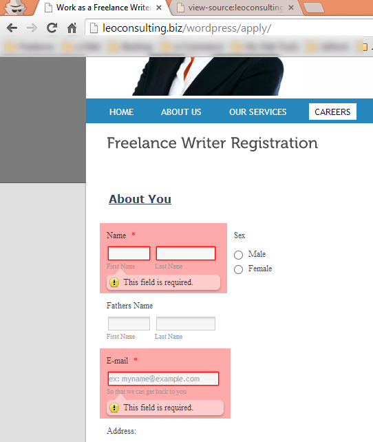 Forms not loading through wordpress plugin