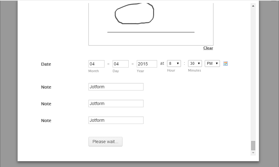 Submit button keeps getting stuck when submitting the edited submission in form submissions page Image 1 Screenshot 30