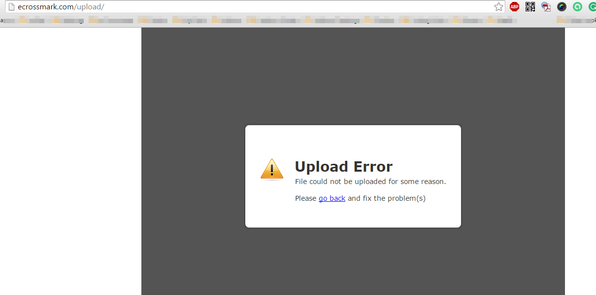 file could not be uploaded macos server file could not be uploaded macos server
