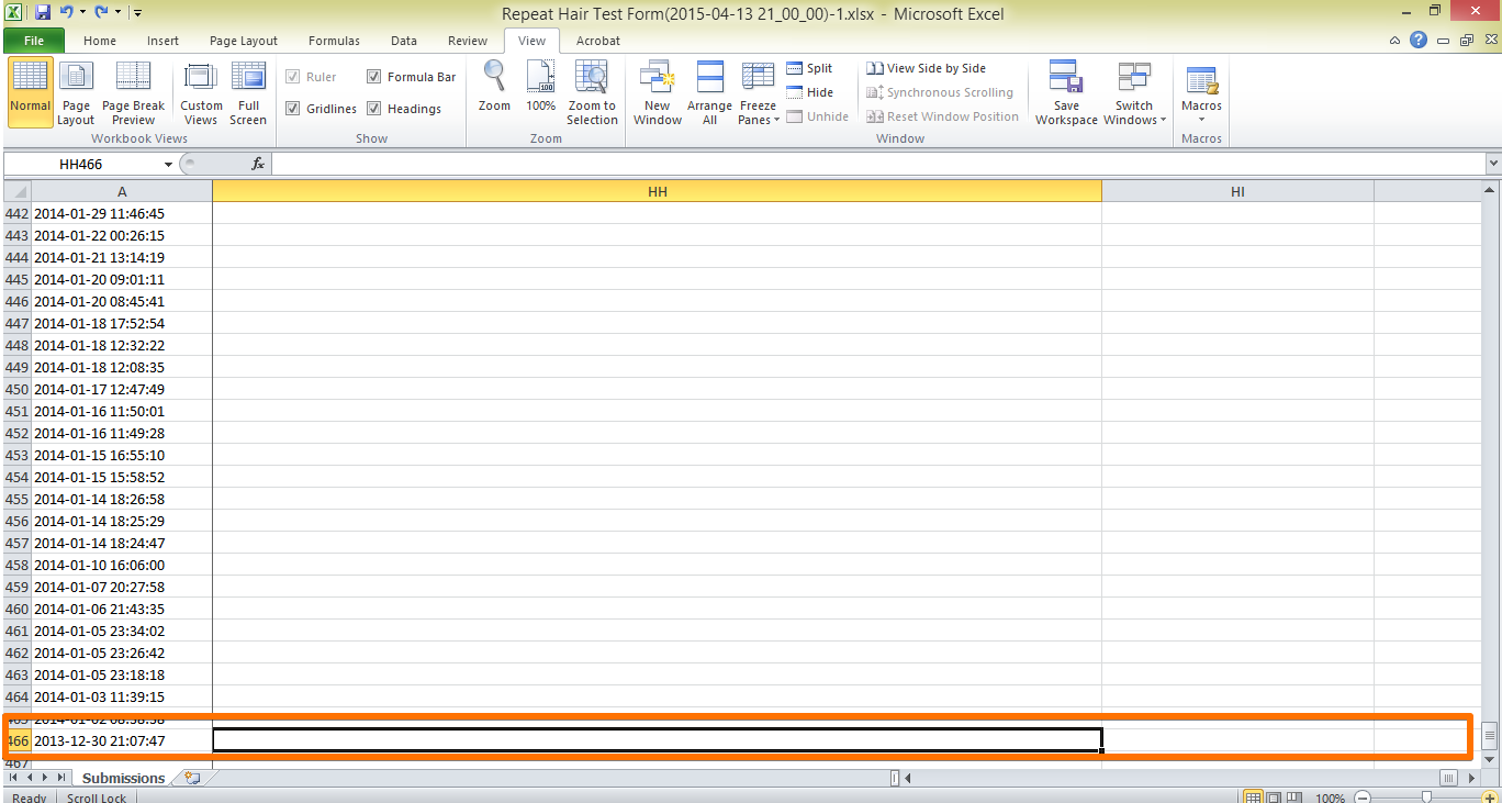 Missing form data when exporting as Excel or CSV (columns BB to HA) Image 1 Screenshot 20