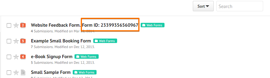 Is there a place where all the Custom URL Names for forms created are listed? Image 1 Screenshot 20