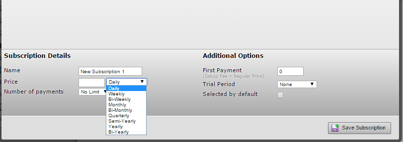 Stripe: Add DAILY option on subscription interval Image 1 Screenshot 20
