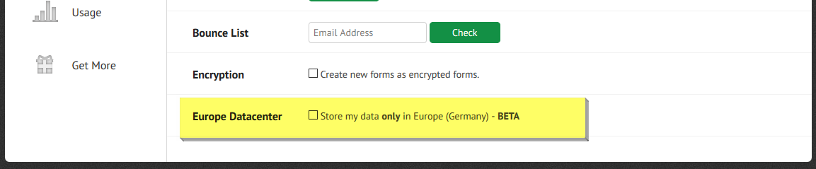 Which country is the data stored in? Image 1 Screenshot 20