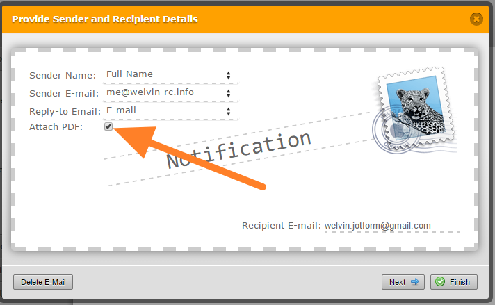 Can Jotform email in PDF format? Image 1 Screenshot 30