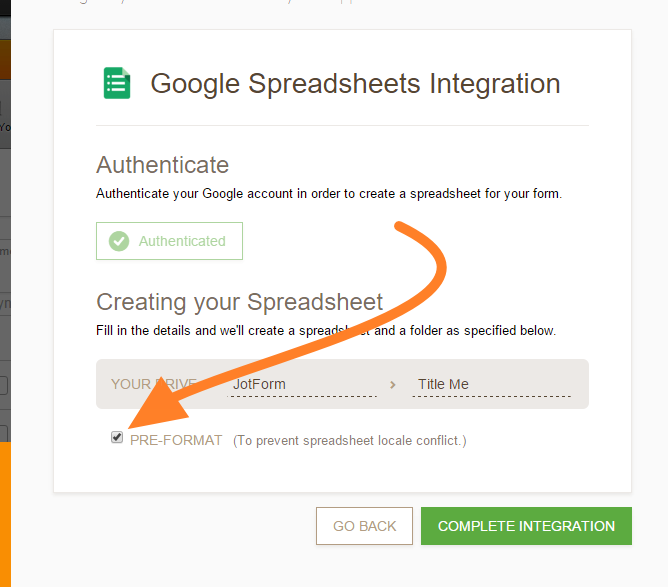 Google Spreadsheet integration records date or datetime values as a whole number Image 1 Screenshot 20