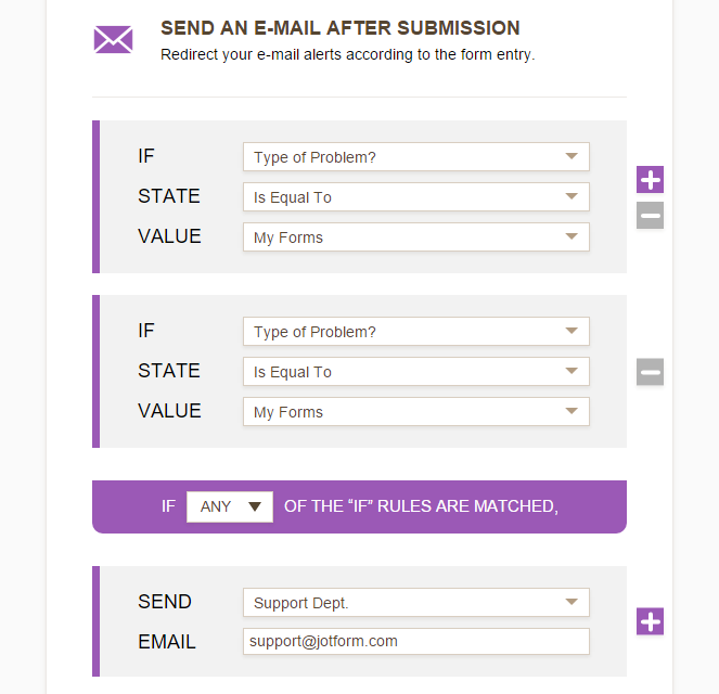 Contact form where a visitor can choose which department they want to receive the email Image 1 Screenshot 20