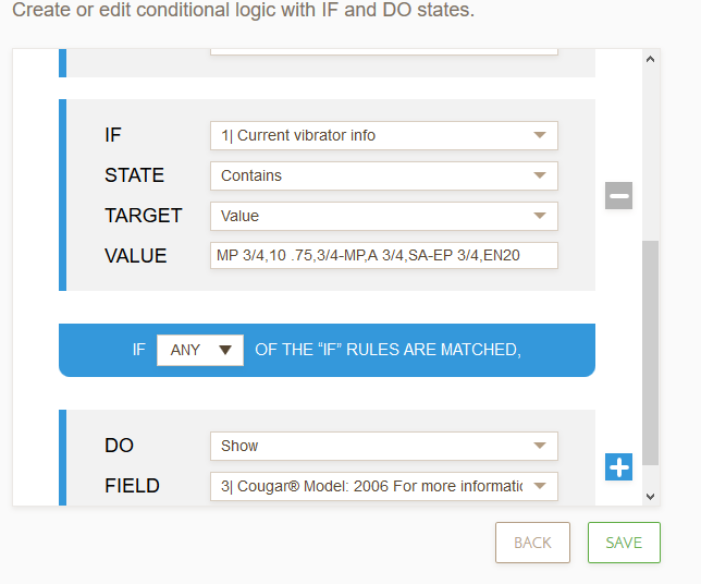 Why isnt my field showing up with the conditional logic I have in place? Image 1 Screenshot 20