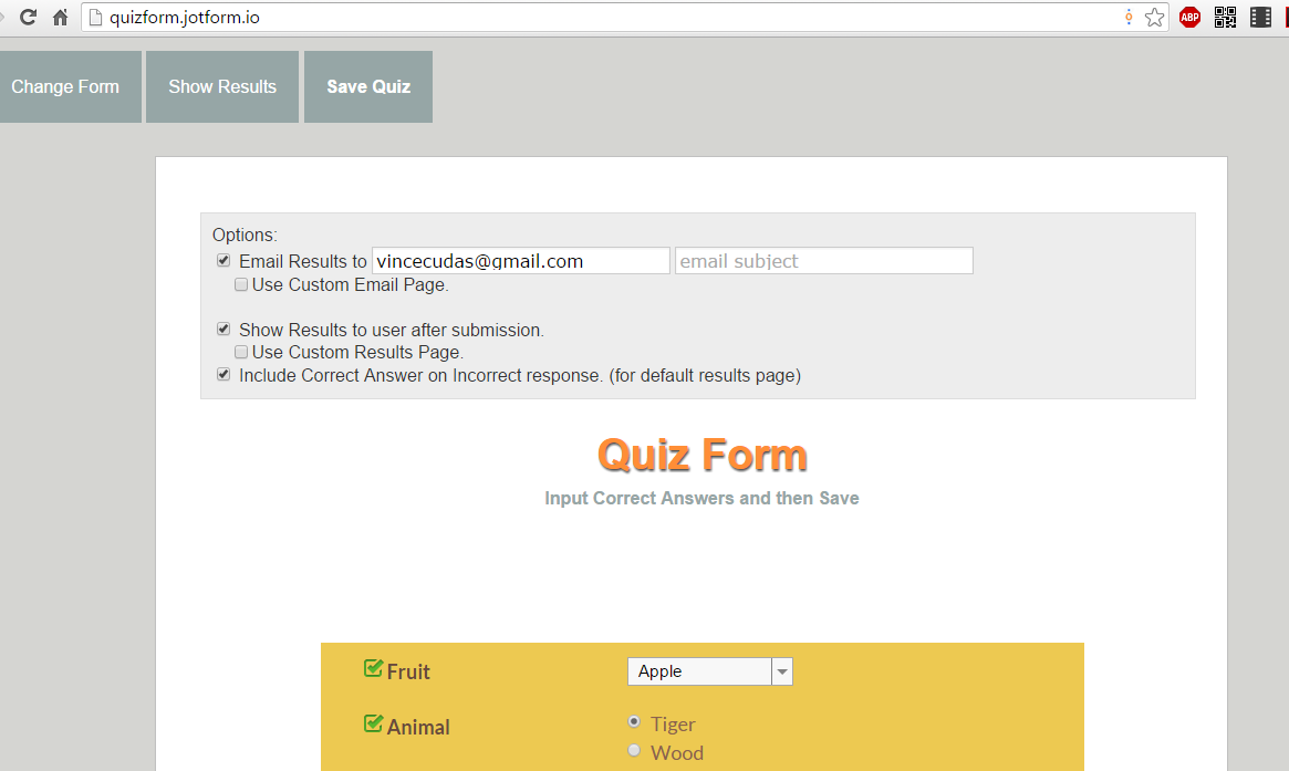 I am unable to select correct answers after form selection using quiz forms Image 1 Screenshot 20