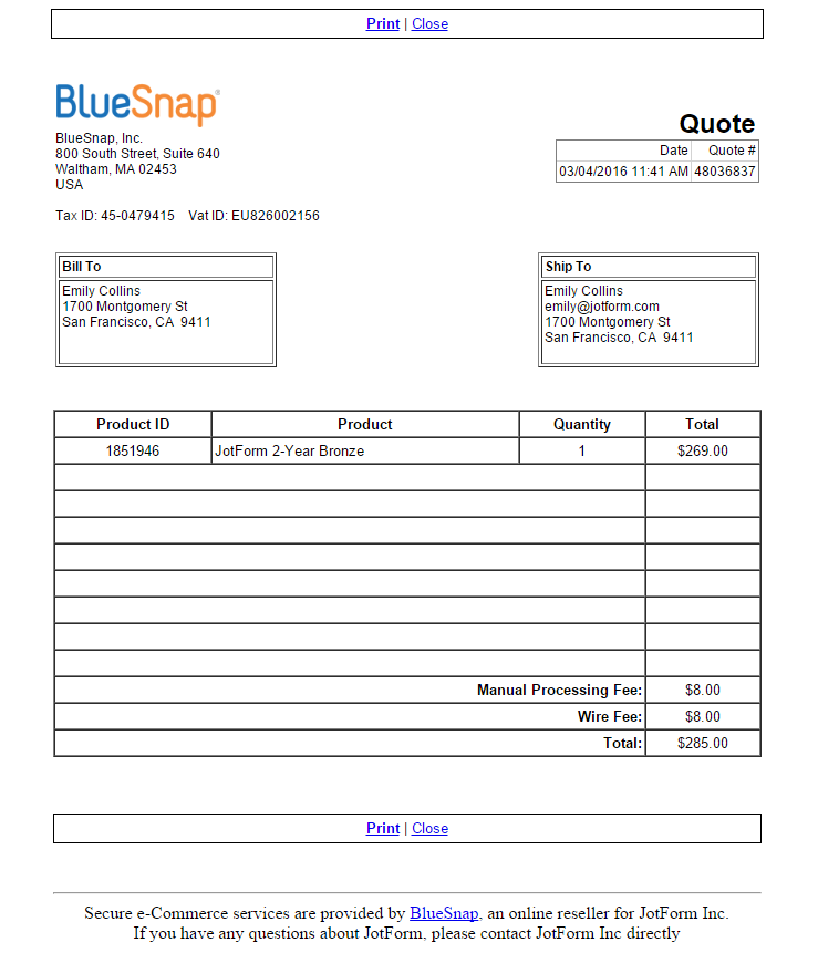 jotform invoice How to by Upgrade Transfer Pay and Wire