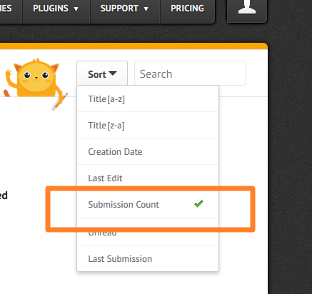 How do we know which forms are taking up the most amount of submissions storage? Image 1 Screenshot 20