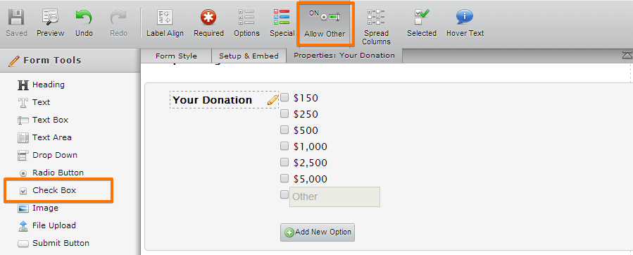 Donation Form Question Image 1 Screenshot 50