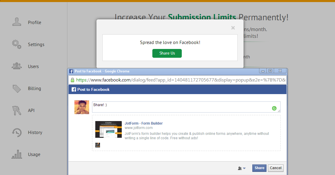 Earn submissions accessing facebook Screenshot 41