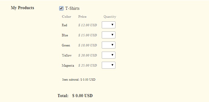 Paypal Multiple products with multiple cost options Image 1 Screenshot 20