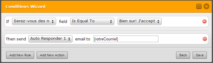 Send Autoresponder email based on Refuse or Accept options Image 1 Screenshot 20