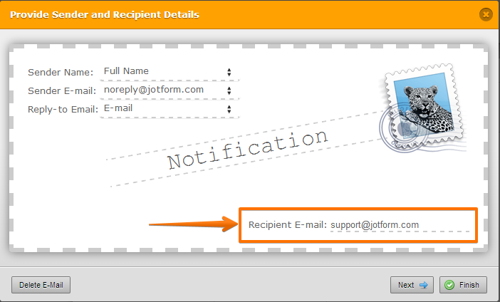 How to change form recipient email address? Image 1 Screenshot 0