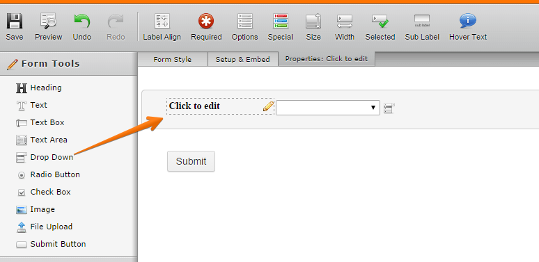 Can I do a dropdown menu form on JotForm Image 1 Screenshot 20